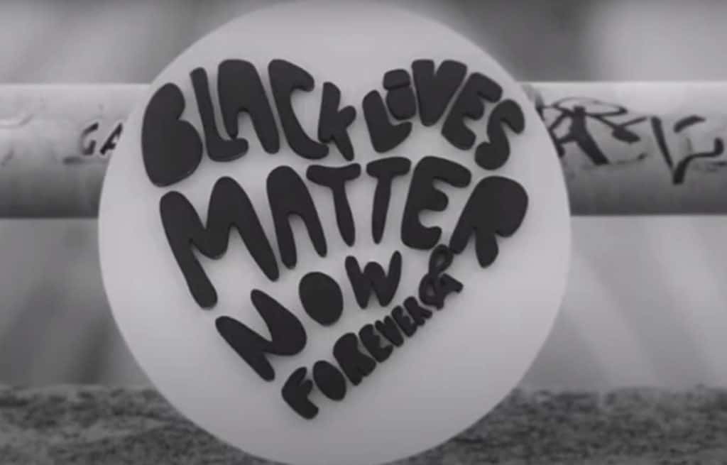 black lives matter now and forever sign