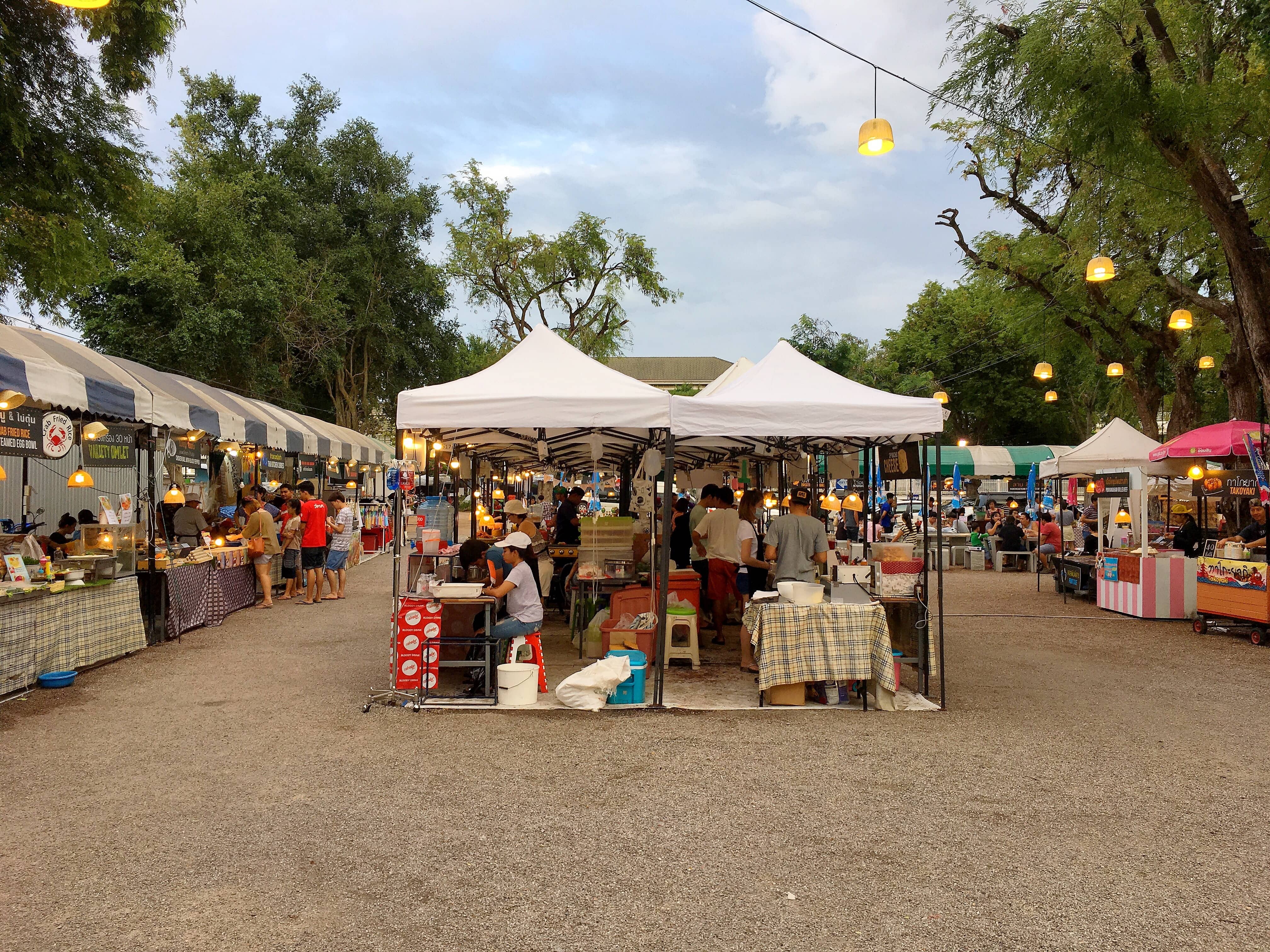 Flea market vendors.