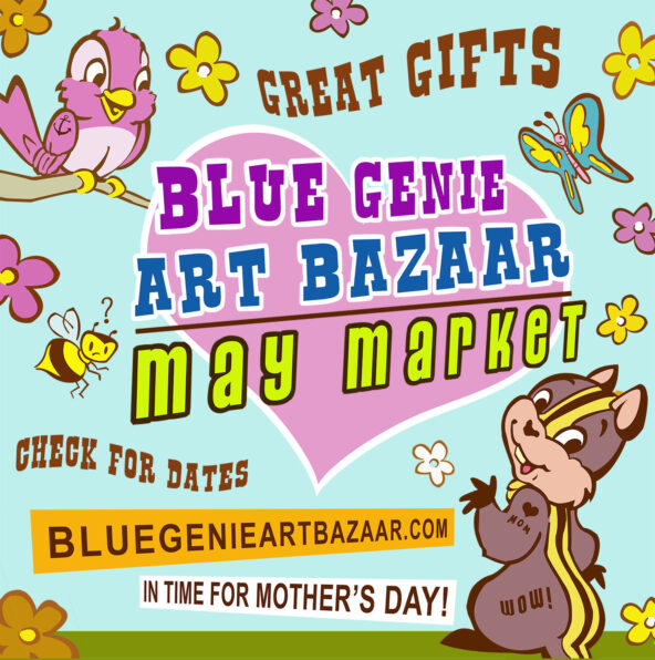 Blue Genie May Market Poster