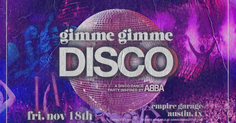 Gimme Gimme Disco Flyer