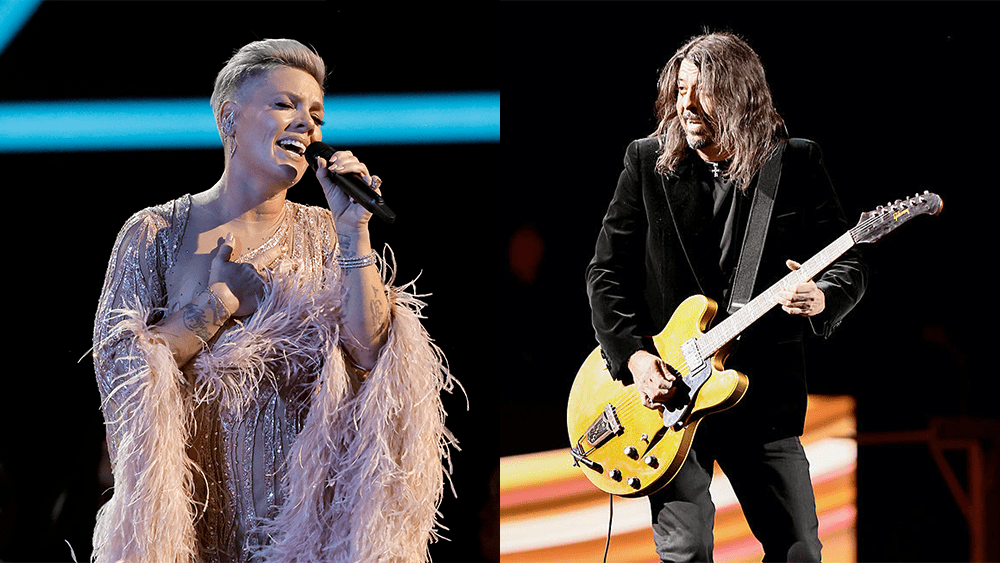 P!NK and Dave Grohl