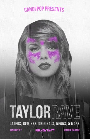 Taylor Rave flyer