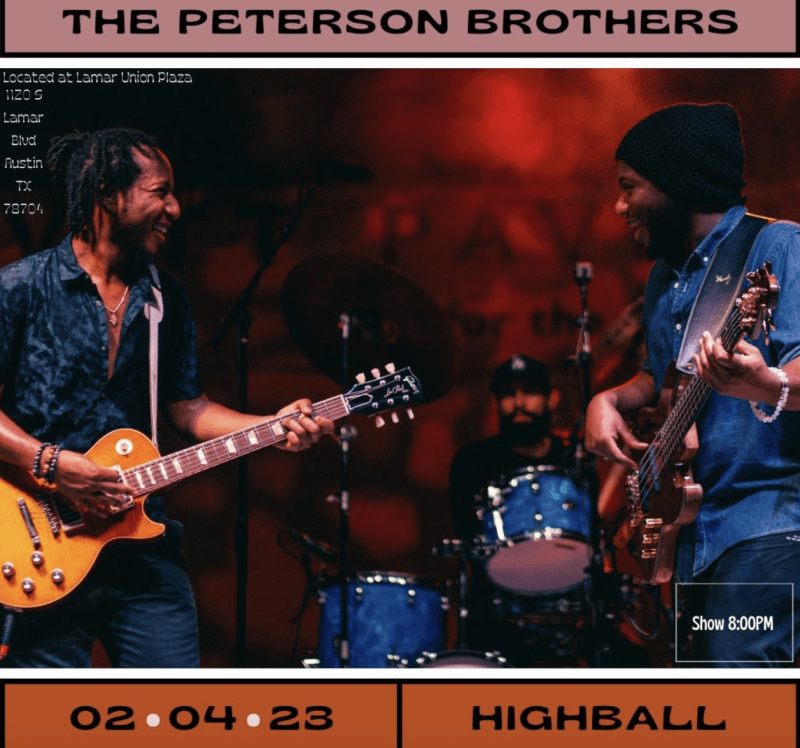 The Peterson Brothers flyer
