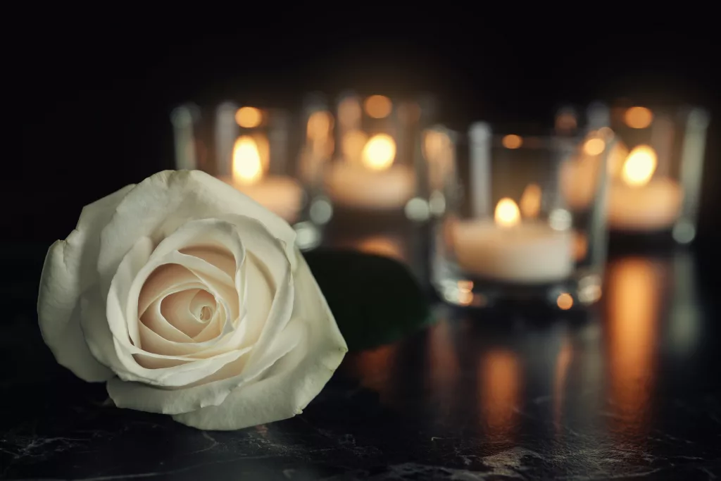 flower candle shutterstock