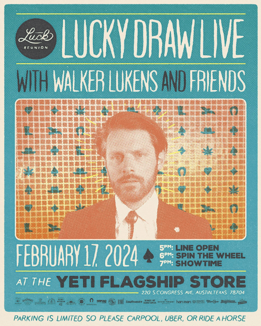 Walker Lukins at Yeti event flyer