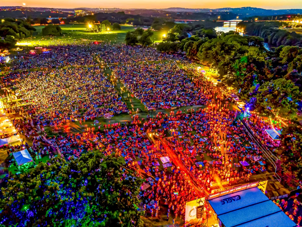 Blues on the Green aerial photo