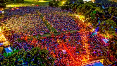 Blues on the Green aerial photo