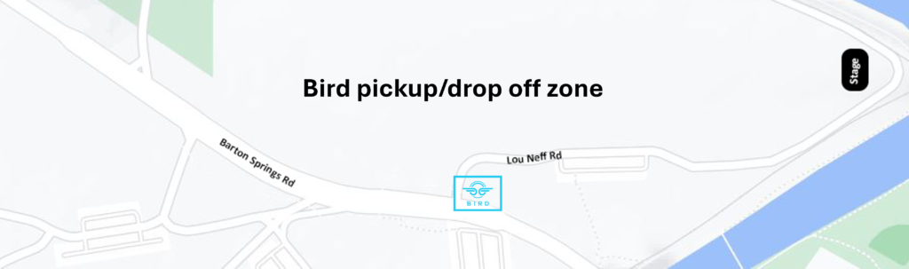 Bird pickup drop off zone image