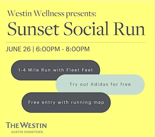 Westin wellness presents the sunset social run