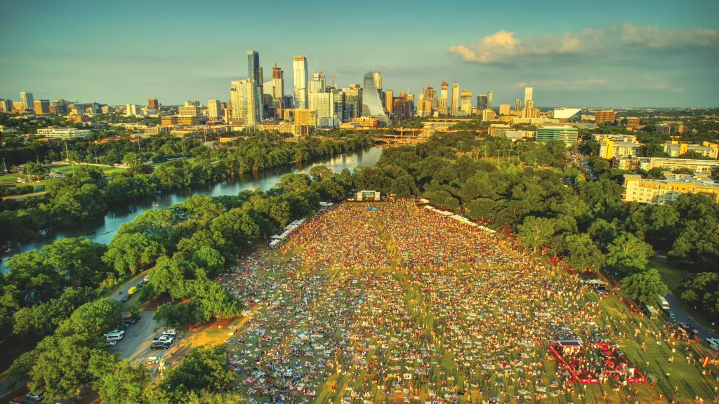 Blues on the Green 2024 Drone Photo