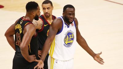 Lebron James and Draymond Green