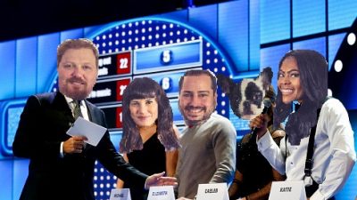 Jason, Deb, Nick, Alfie and Imari photoshopped as contestants on Family Feud.