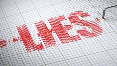 Lie detector polygraph test.