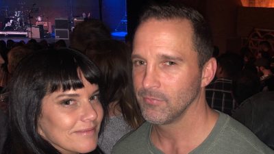 Deb and her boyfriend at the band of horses concert in san antonio