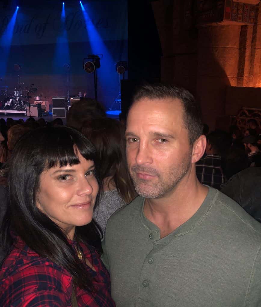 Deb and her boyfriend at the band of horses concert in san antonio