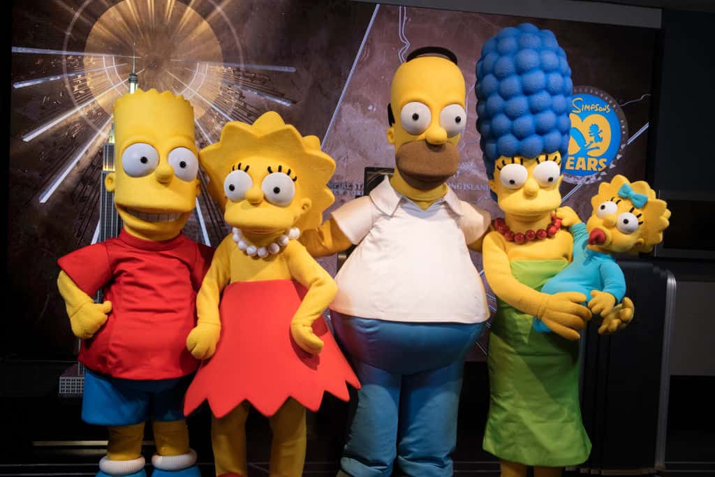 Bart Simpson, Lisa Simpson, Homer Simpson, Marge Simpson and Maggie Simpson