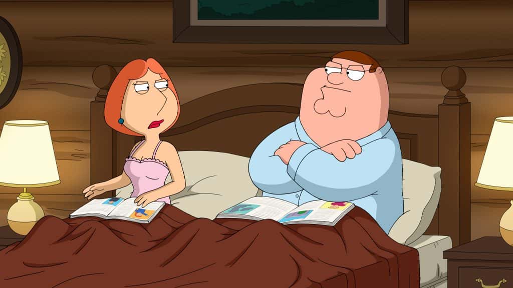Peter and Lois from Family Guy