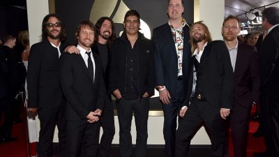 Foo Fighters and Nirvana members at the Grammy Awards