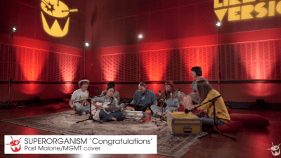 Watch as Superorganism Performs a Mash Up of Post Malone's & MGMT's 'Congratulations'