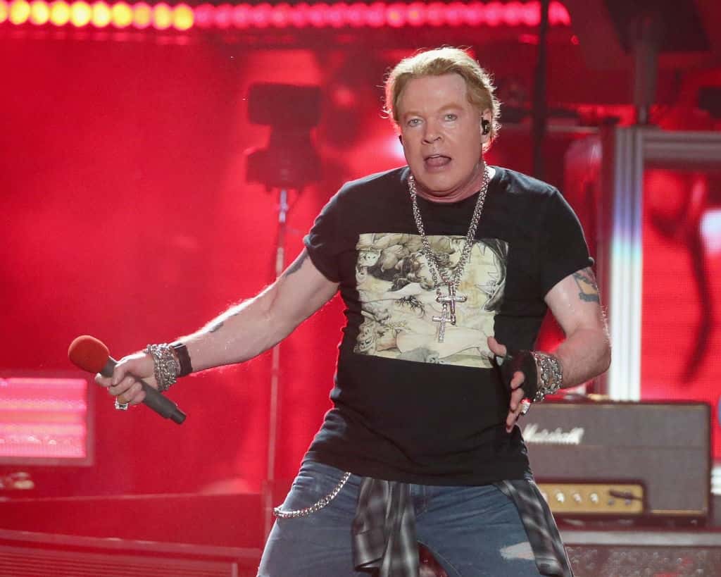 axl rose performing on stage at the Austin City Limits music festival this year
