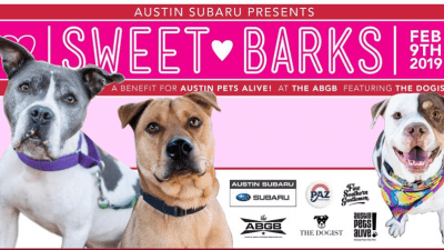 Sweet barks poster from Austin Pets Alive.