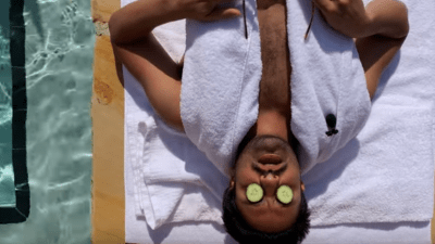 YTG's Sameer at the pool in new video