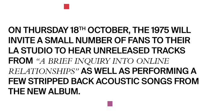 Share Your Way to The 1975! Details here!