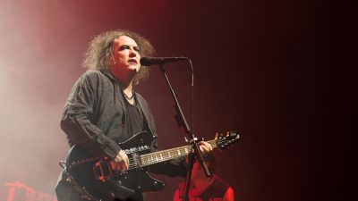 Robert Smith on stage