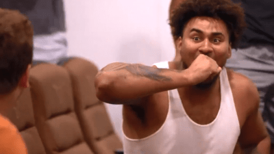 A longhorns football player shocked by his teammates getting hypnotized