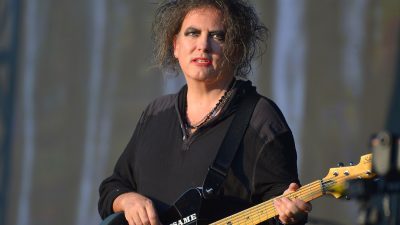 Robert Smith of The Cure performs live on stage during British Summer Time at Hyde Park on July 7, 2018 in London, England.