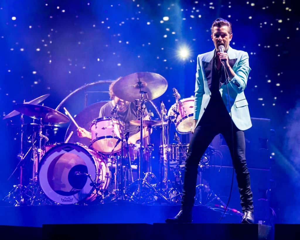 Brandon Flowers on stage