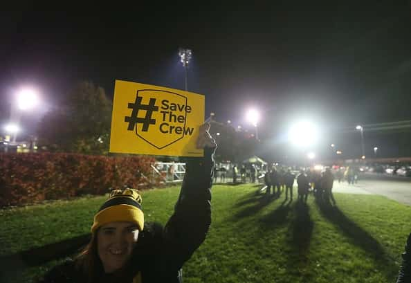 Columbus Crew fans home to save the team from moving to Austin Texas as the Toronto FC plays the Columbus Crew