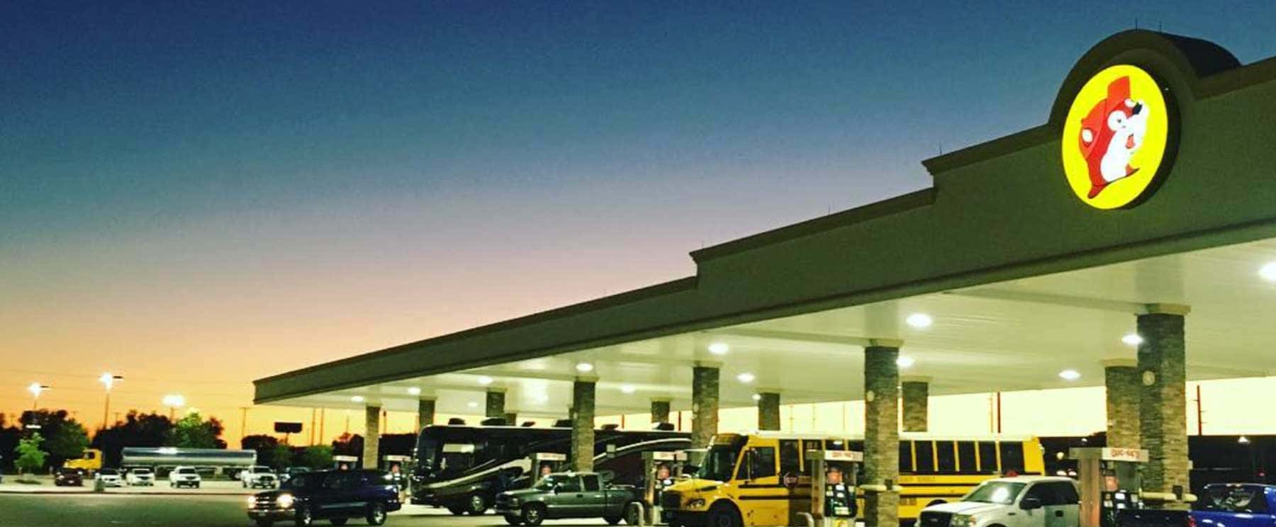 a gas station