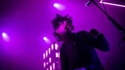 Matty Healy on stage