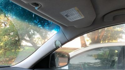 Image of Deb's dirty windshield