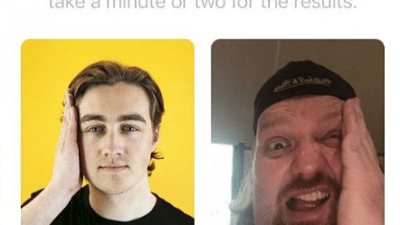 Jason with his hand on his face attempting to get Bumble verified.