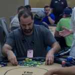 Beat The Dick Poker Tournament : Producer Nick collecting his poker winnings