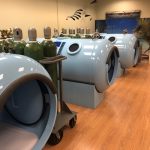 Deb Does Hyperbaric Oxygen Therapy At ATX Hyperbarics: Rows of hyperbaric chambers at ATX Hyperbarics