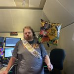 HAPPY BIRTHDAY JASON! : Jason with birthday Dick sash 
