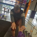 Jason Stretching At Altitude Part Two : Jason and Producer Nick zip line and hop around Altitude Trampoline Park