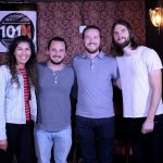 101X-Session With Mt. Joy at Scoot Inn: Mt. Joy meet and greet picture with fans