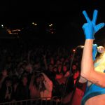 Deb As Lady Gaga : Deb dressed up as Lady Gaga at the Weirdos Halloween Party 