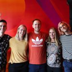 101X-Session with half•alive at Aviator Nation: Half Alive posing with fans for a picture