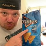 Jason Takes Amsterdam : Jason holding cool ranch Doritos in Amsterdam. 