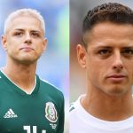 Javier Hernández: Mexico Forward: Javier Hernández: Mexico Forward side by side comparison and blonde and brunette hair 