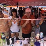 Game Day Shot Ski : Deb and friends drinking from a Shot Ski  at the Texas tailgate. 