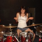 #TBT with J&D: Boy 101 - Deb Drums: Deb at the drum set 