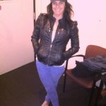 16 Puffy Shouldered Leather Jacket