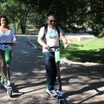 Jason, Deb and Nick Try Out Lime Scooters: Jason hops on a Lime Scooter in the 101X parking lot