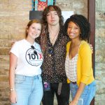 Barns Courtney at the 101X-Session: Barns Courtney and 101X Staff at the 101X-Session